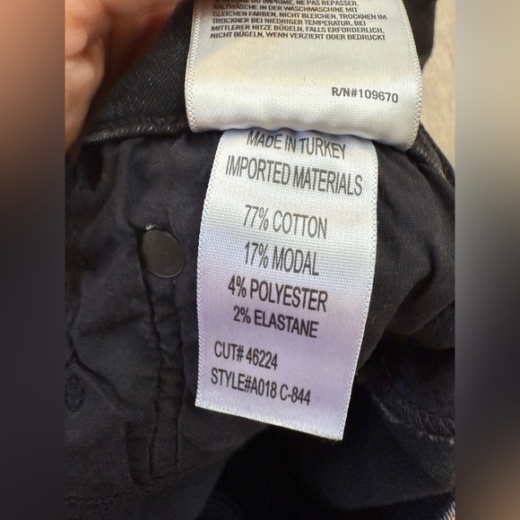 Agolde Sophie Hi Rise Crop Jeans in Temple (Black) Size 29 - Picture 11 of 12